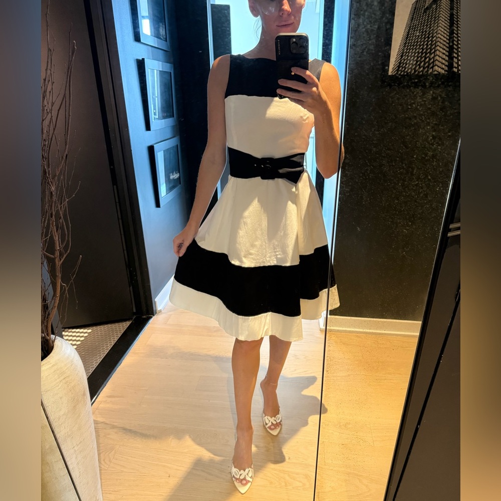 Kate spade black and white dress